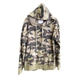 American Eagle Camouflaged  Hoodie Jacket Brown Pullover Jegging Fit Size M